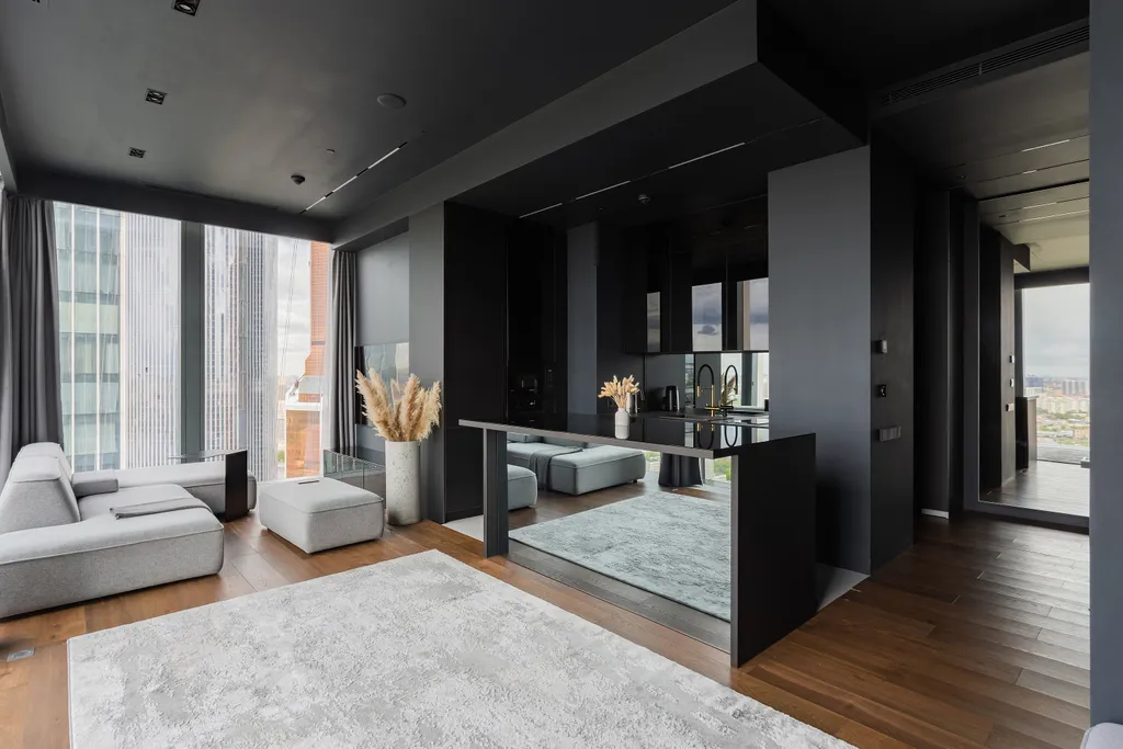 Угловой апартамент с ванной у окна