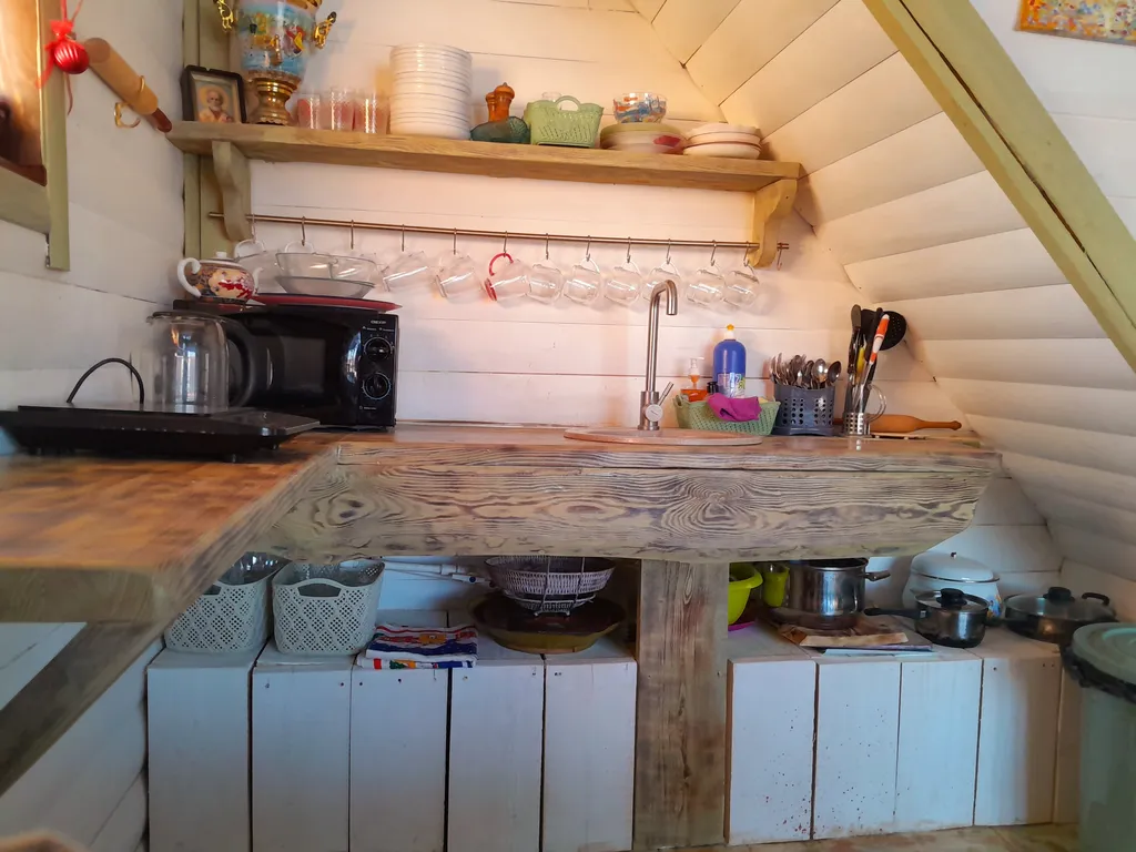 Дом на реке шале Венеция с чаном и вместительной банькой