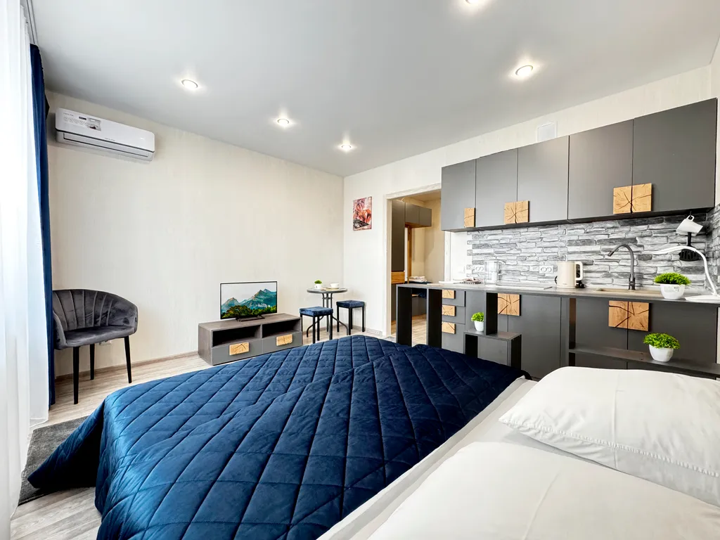 Студия с евроремонтом в центральном районе города