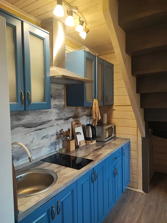 Просторный деревянный коттедж, половина дома, 2 этажа 2Л