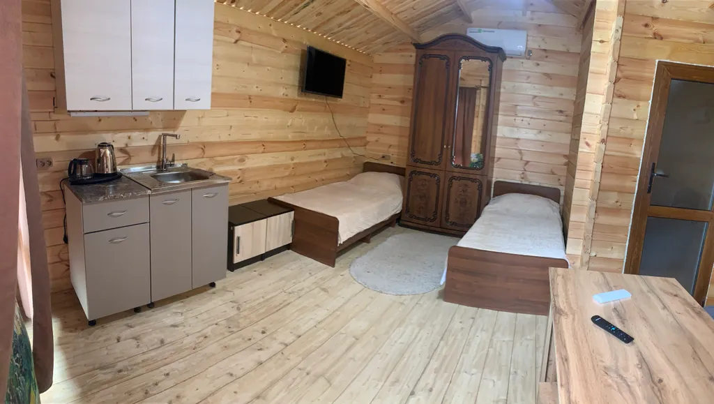 Коттедж с раздельными кроватями, на 3-х гостей