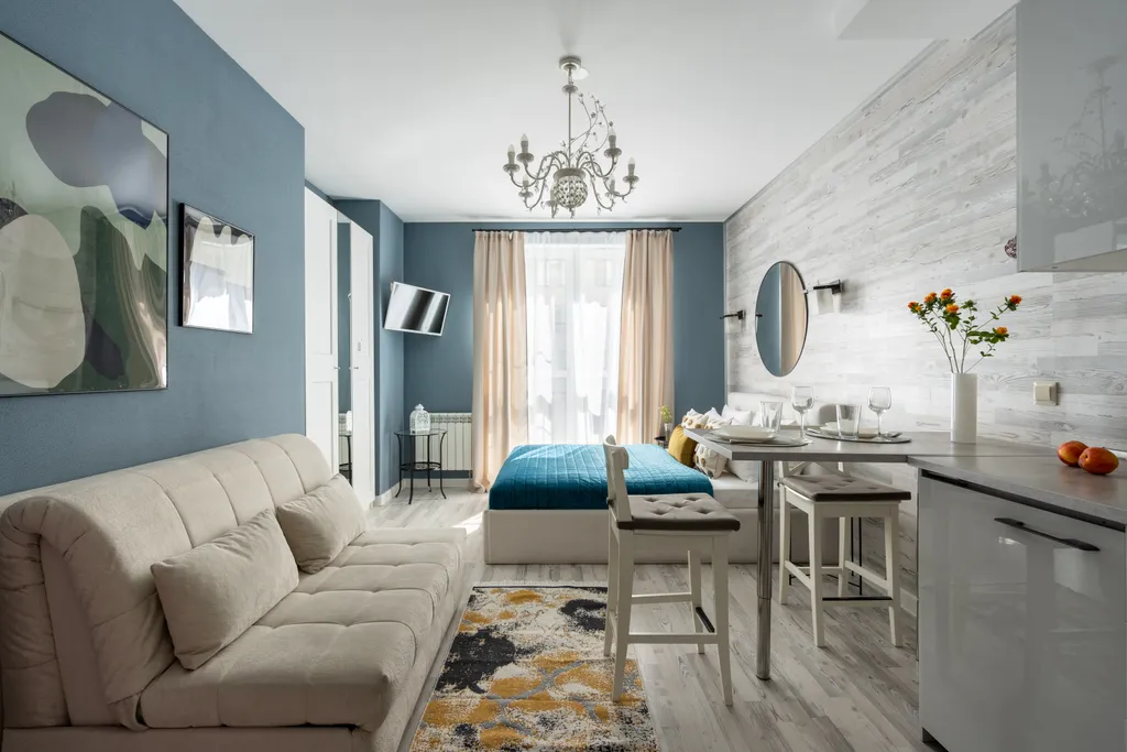 Квартира Квартира Уютная студия с кухней у Московского вокзала в новом ЖК "Indigo 4" — Санкт-Петербург