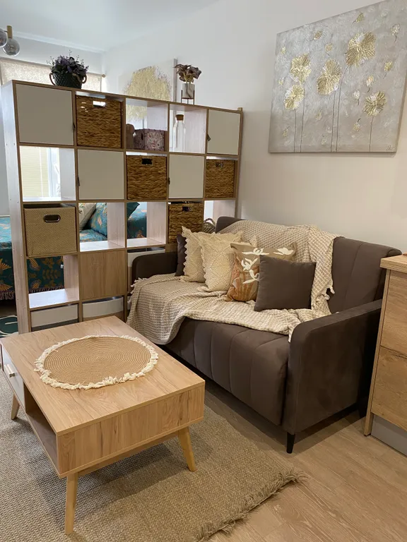 Студия в стиле Сканди с видом на Кремль