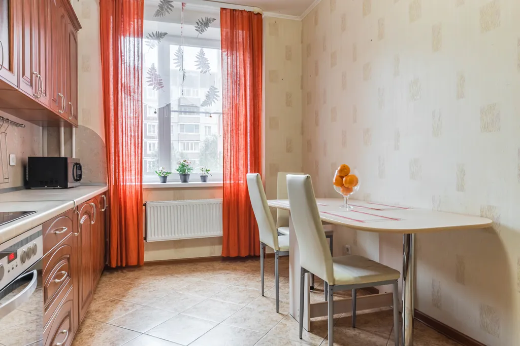 По домашнему уютная, чистая квартира