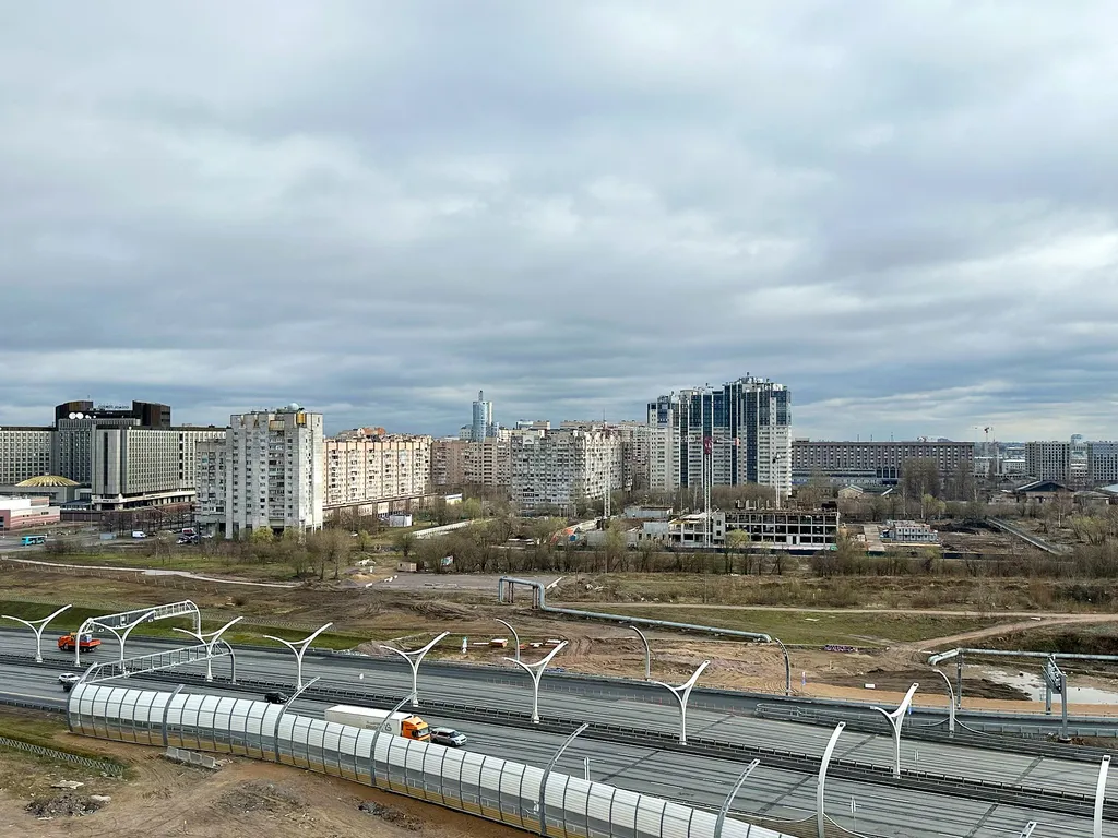 Квартира Квартира Стильная студия Гавань Капитанов с кондиционером и красивым видом — Санкт-Петербург