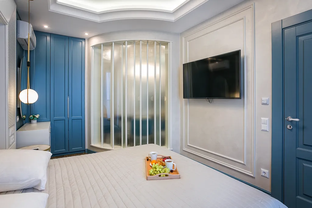 Апартамент с панорамой на море с террасой и 2 санузлами