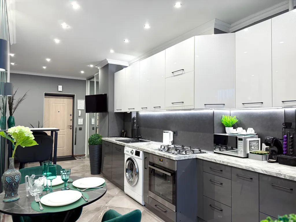 Квартира Квартира Апарты Люкс с террасой, камином, видом на реку в центре Рыбной деревни — Калининград