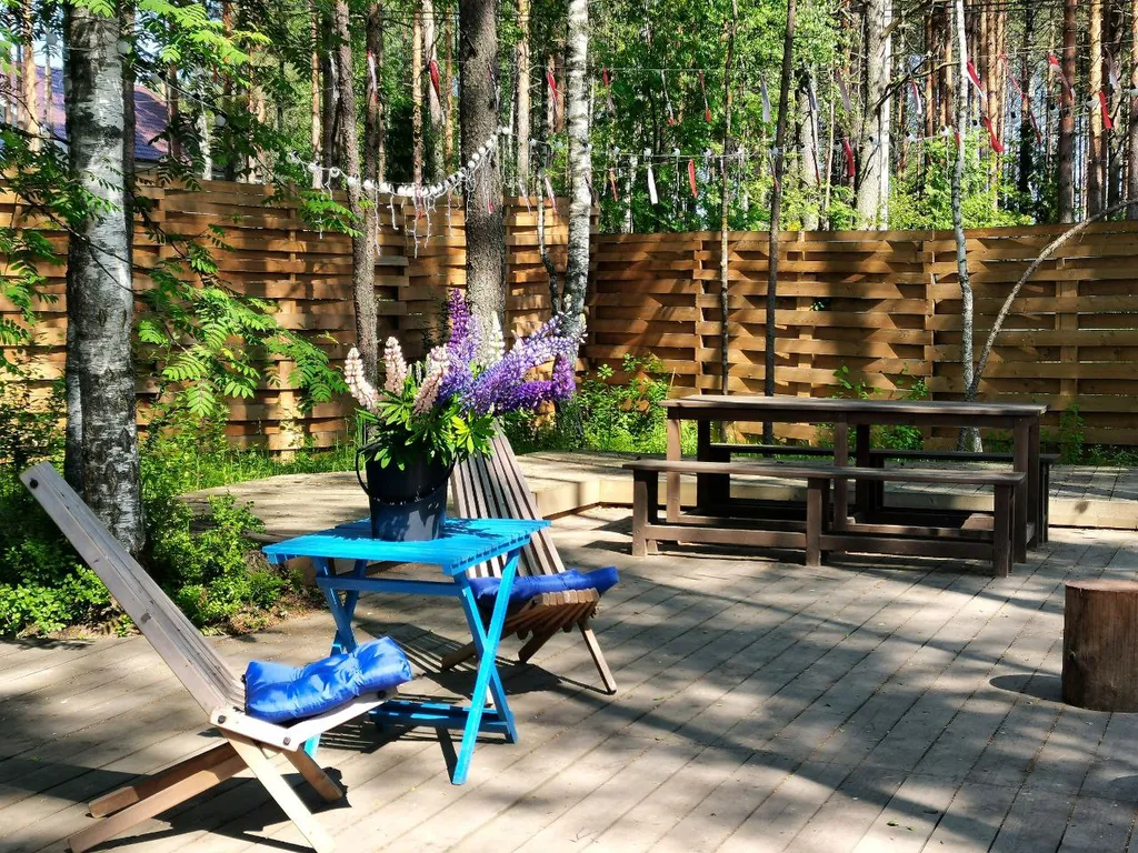 Уютный глэмпинг Типи-трип в лесу с баней, купелью и очагом