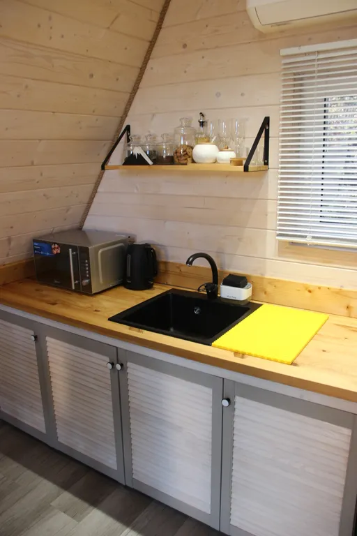 Spa-отдых в гостевом доме в стиле A-frame с отдельным двориком