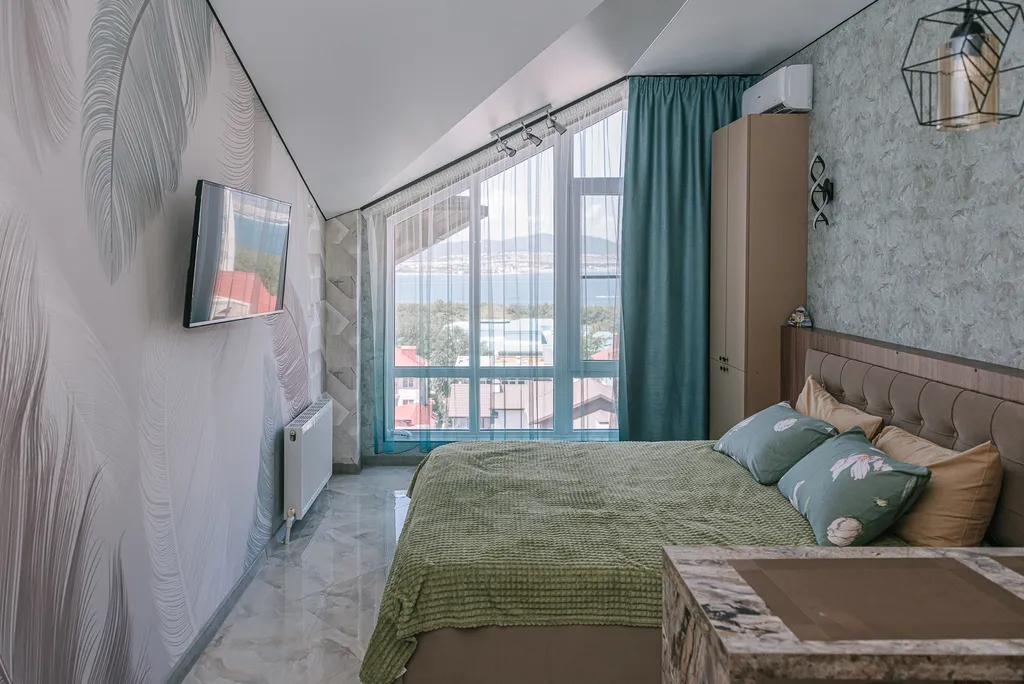 Квартира Квартира Уютная студия с видом на море в  ЖК Черноморский-2 — Геленджик