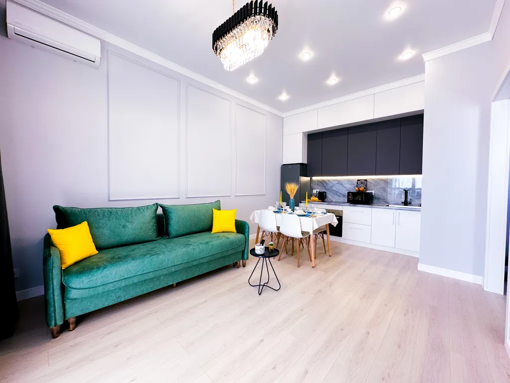 Уютный апартамент с видом с 22 этажа на город