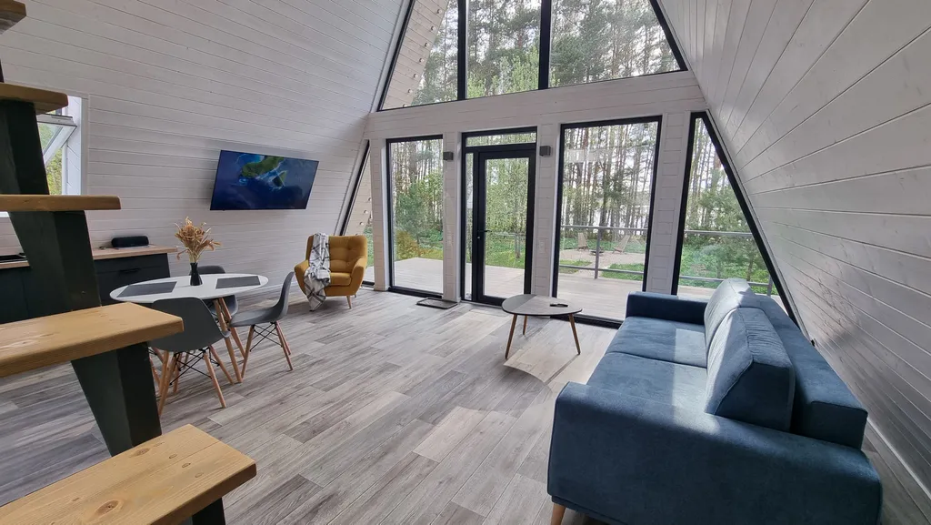 Коттедж Коттедж А-фрейм на берегу Можайского водохранилища — Можайск