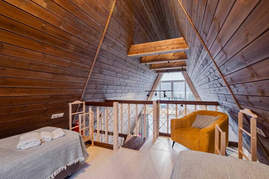 Уютный дом с баней, купелью и видом на лес