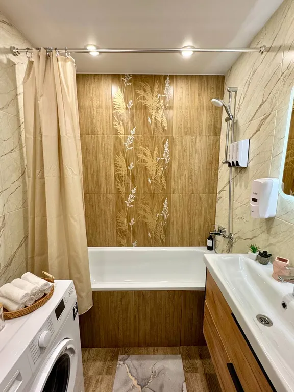 Снежные узоры на крышах с высоты 10-го этажа