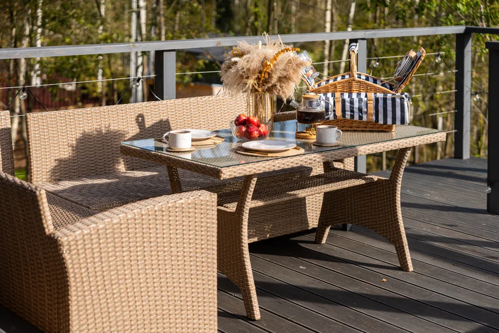 Дом с чаном и сауной у леса.