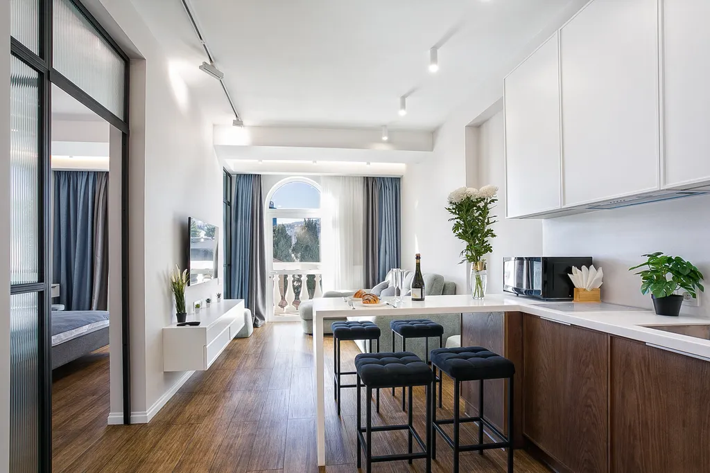 Двухкомнатные апартаменты премиум с 3 террасами