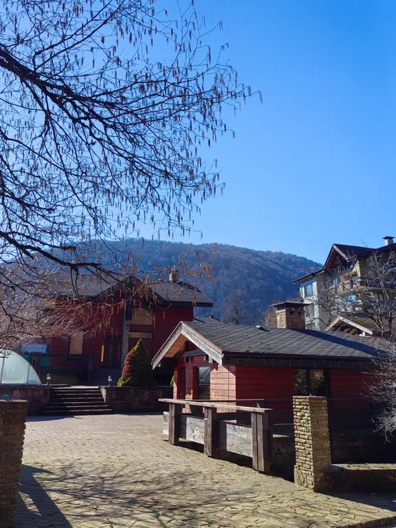 Коттедж Дом с баней и бассейном и видом на горы — Красная Поляна