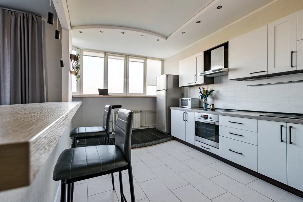 Просторная студия с чудесным видом на речку