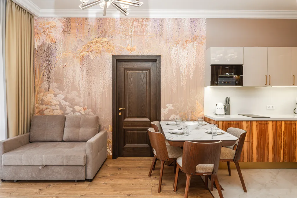 Апартаменты с новым ремонтом и 2 спальнями