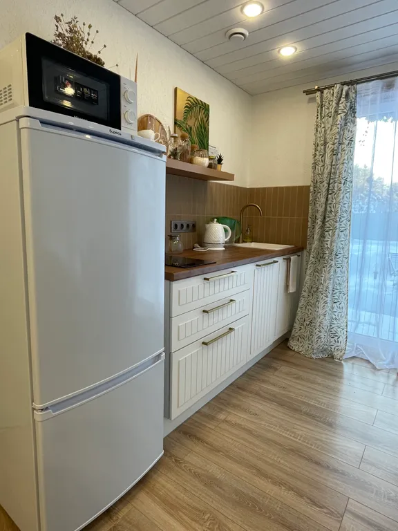 Дом с баней и купелью у леса