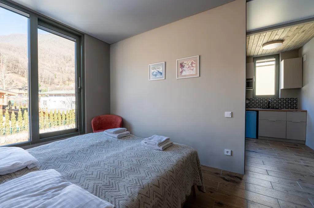 Апартаменты в Куб-терра, Голубой лён