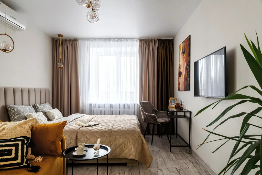 Атмосферная двухкомнатная квартира