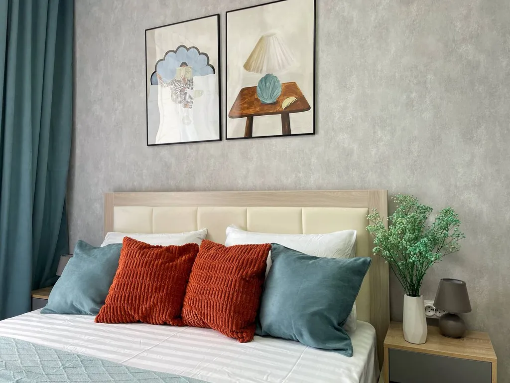 Апартаменты для двоих с большим балконом