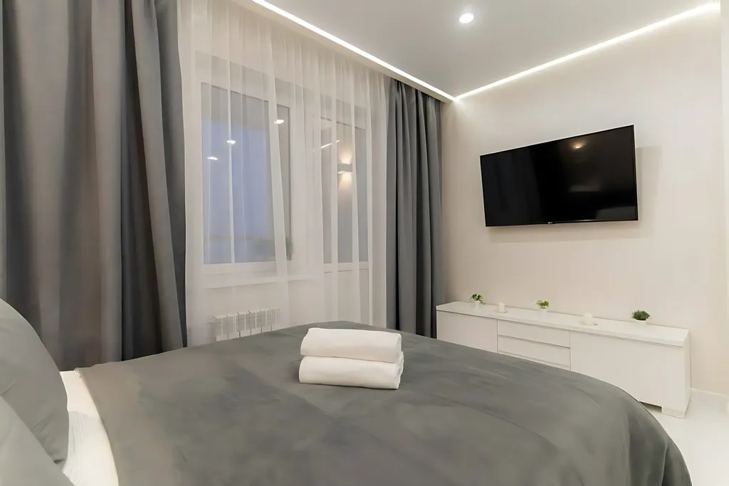 Однокомнатный апартамент с красивым видом на город