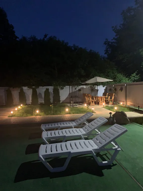 Дом с русской баней, банным чаном, бассейном