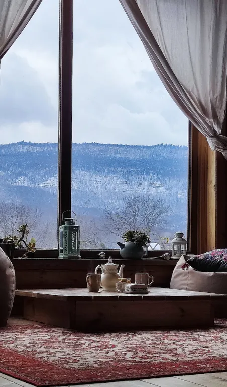 Коттедж Коттедж Просторный сруб с гамаком, камином и баней — Мезмай