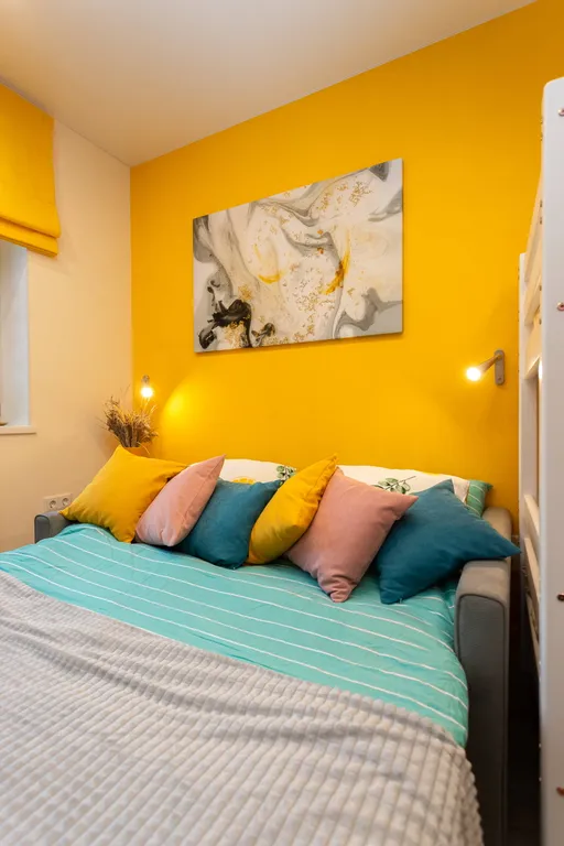 Yellow studio by the sea