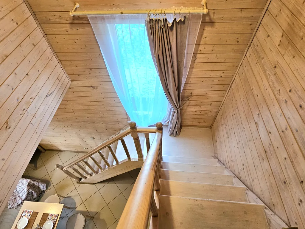 Коттедж Коттедж с баней на дровах и горячем уличным чаном — Снегиревка