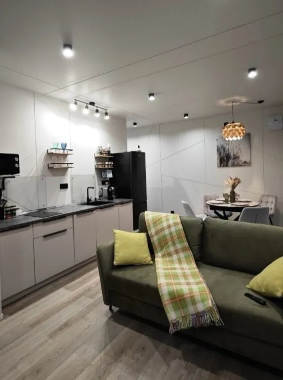 Загородный домик с камином и потрясающим видом на лес