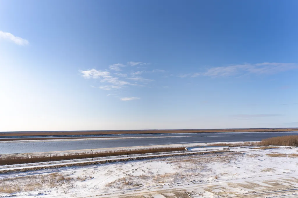 Уютная студия с видом на реку Иртыш