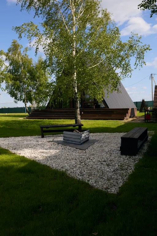 Хабарский треугольник - дом на горе с видом на реку