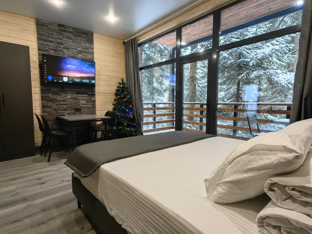 Дом Трио 17 с шикарным видом на реку Архыз