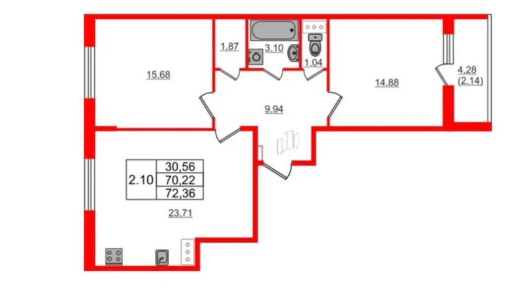 Просторная ЕвроТрёшка