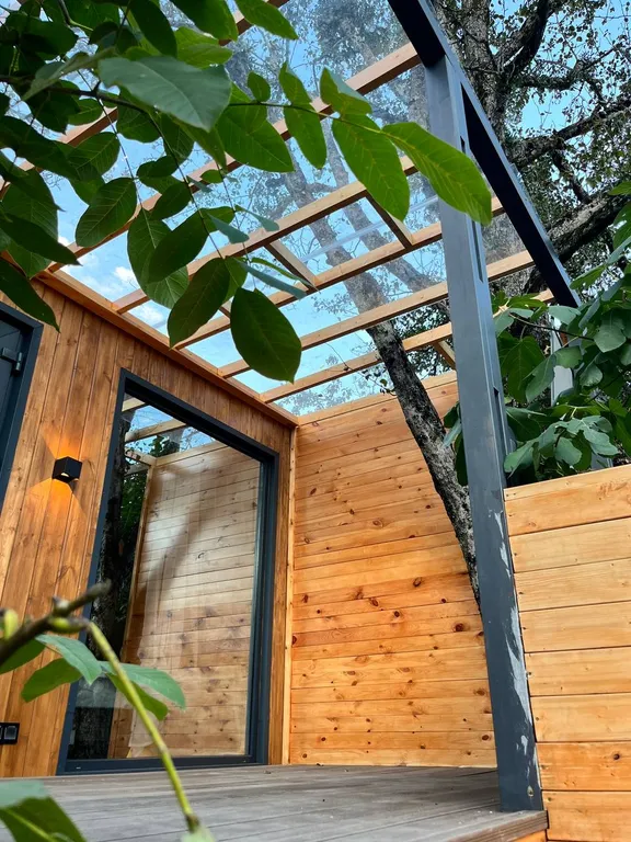 Дом-студия с купелью и домашним кинотеатром