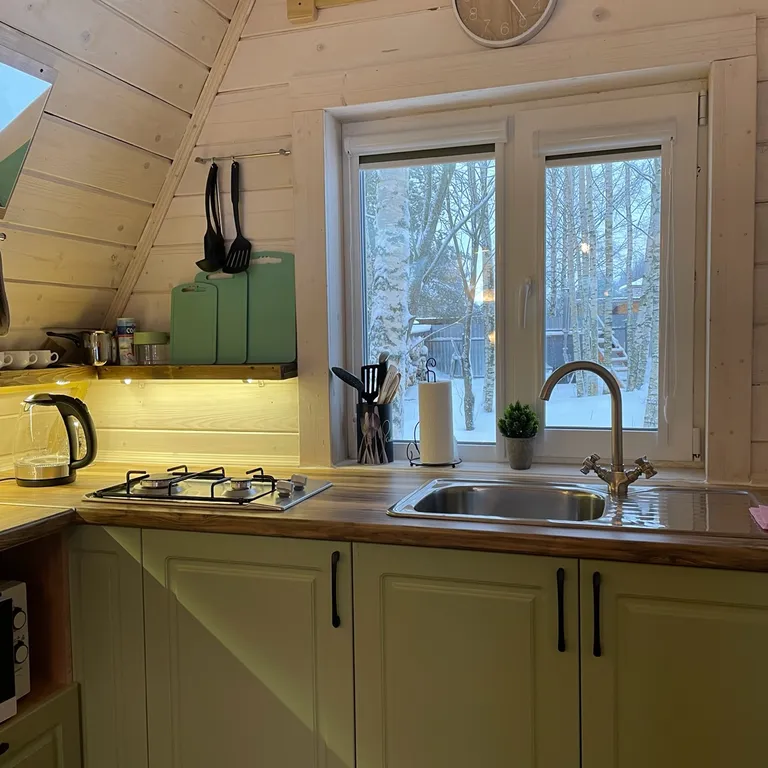 Уютный коттедж в стиле A-Frame