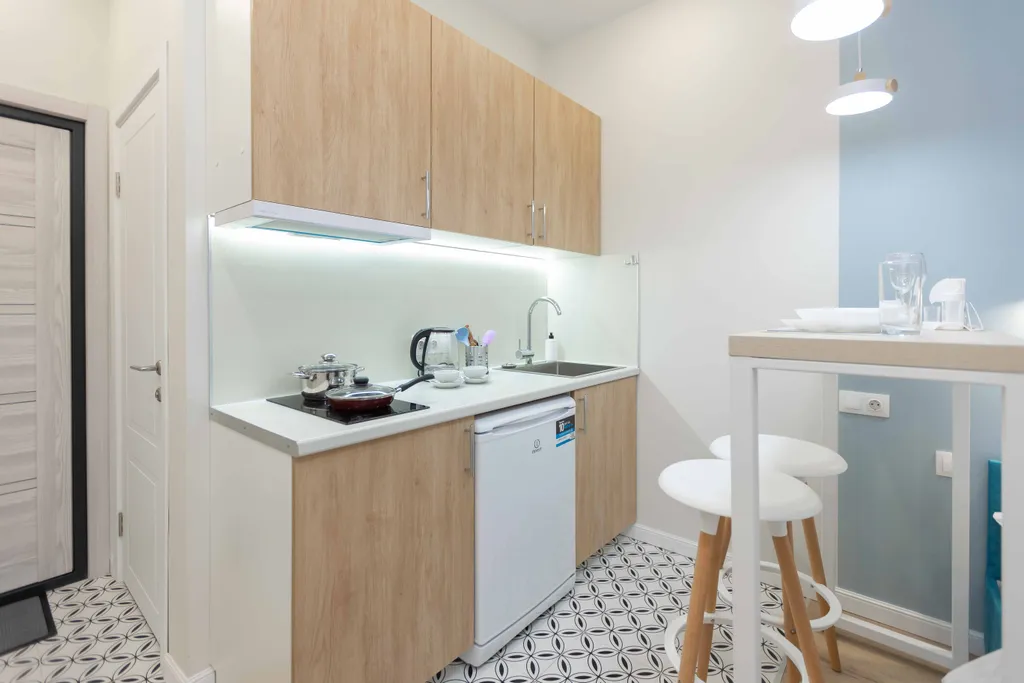 Квартира Квартира Стильная студия у метро Рассказовка — Москва