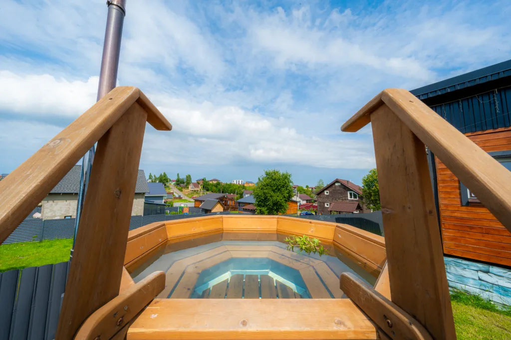 Скандинавский дом с баней