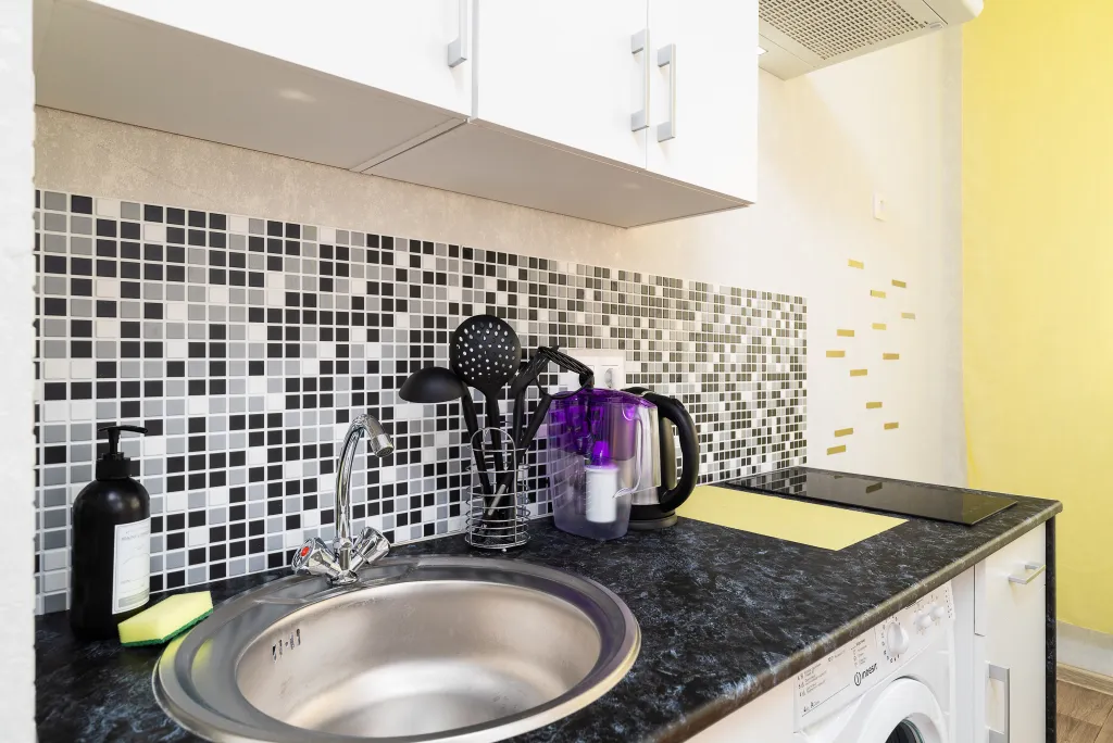 Шикарная студия для двоих с дизайнерским ремонтом