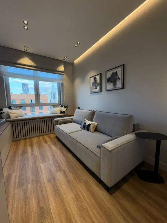 Респектабельный люкс с дизайнерским ремонтом и видом на Москва-сити