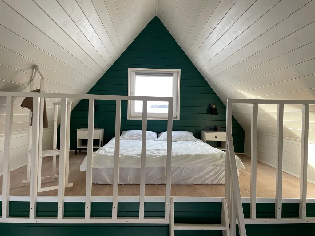 Новый современный дом с сауной в стиле барн хаус