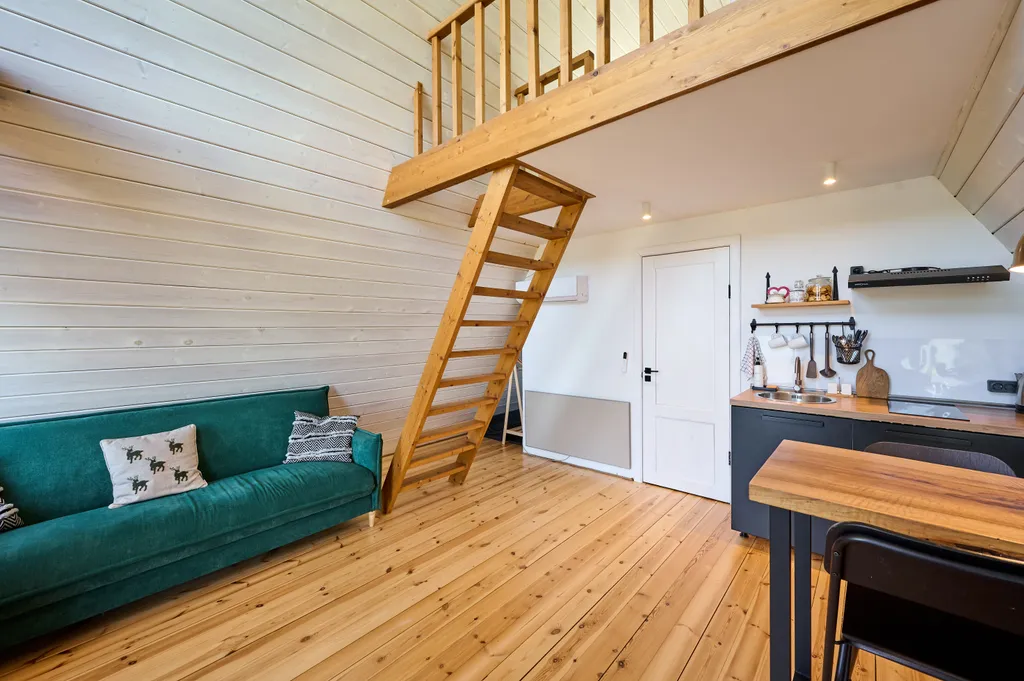 Уютная А-фрэйм хижина в горах Адыгеи