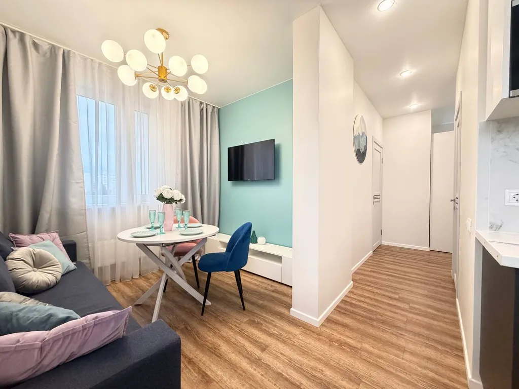 Однокомнатная квартира с видом на олимпийский парк