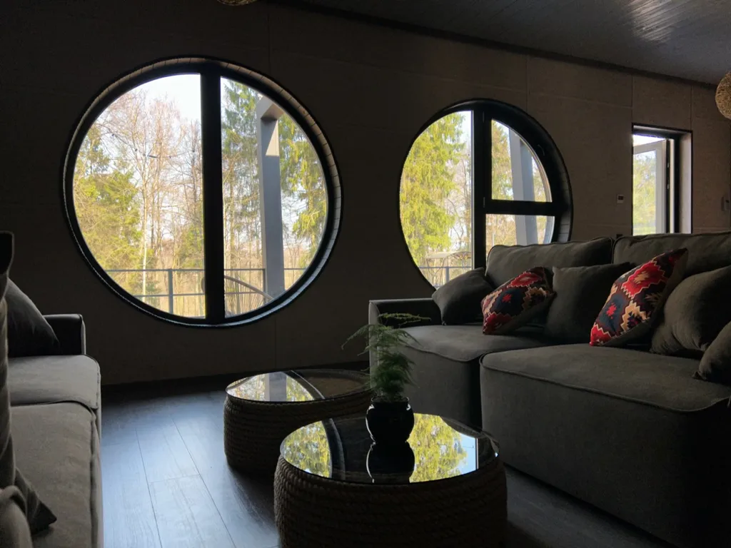 Вилла Луна с сибирским чаном и сауной с панорамным круглым окном