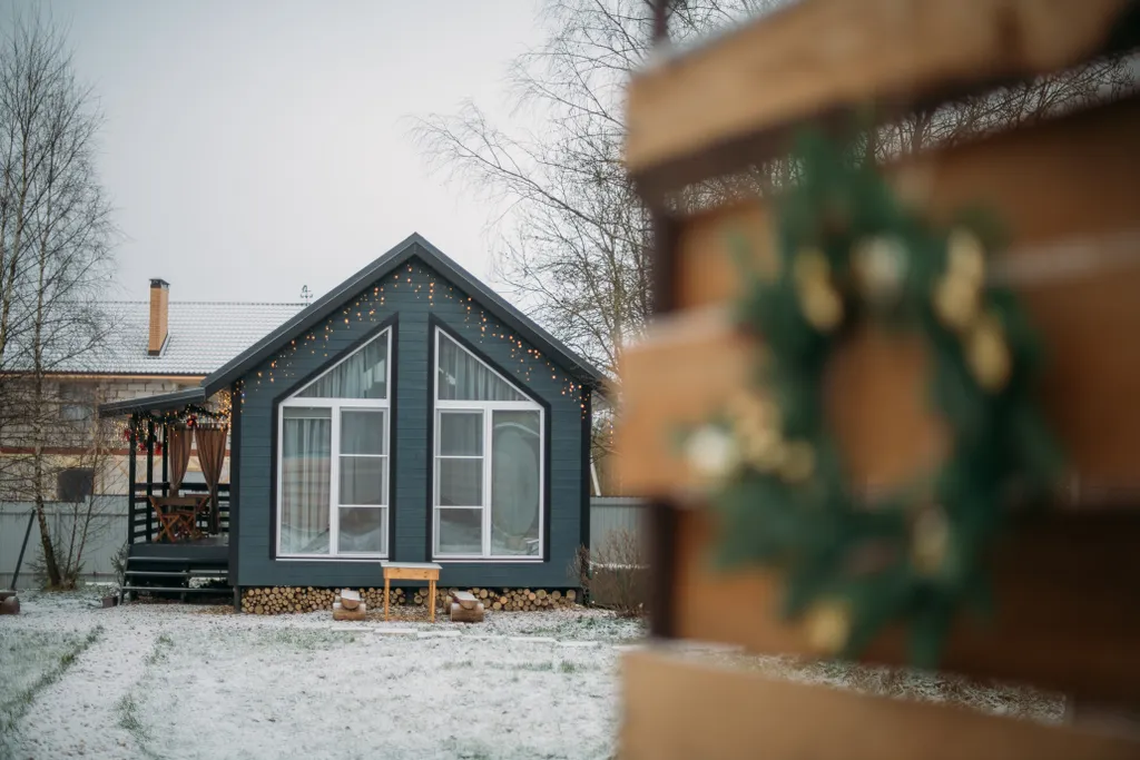 Домик у леса с банным чаном и баней