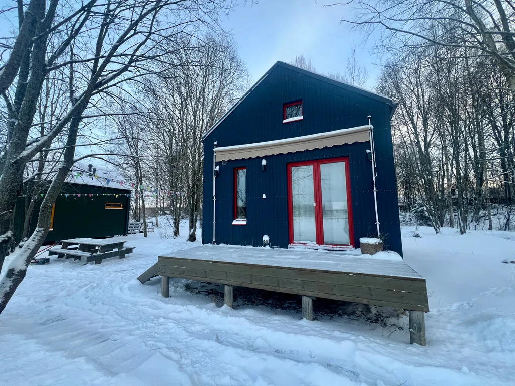 Синий домик в поле