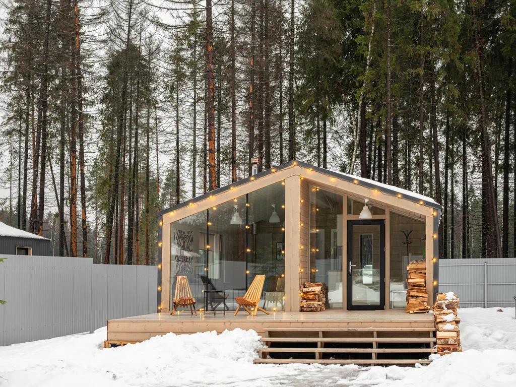 Коттедж Домик у леса с камином и баней — аренда посуточно в Сертолово